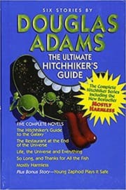 The Hitchhiker's Guide to the Galaxy book cover