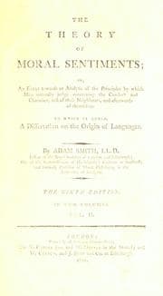 The Theory of Moral Sentiments book cover